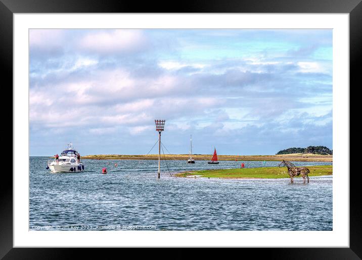 The Lifeboat Horse Wells next the Sea Norfolk    Framed Mounted Print by Jim Key