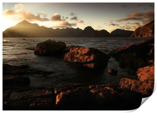 The Face of Elgol Print by Anthony McGeever