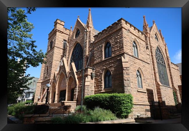 Presbyterian church,  Salrt Lake city, Utah Framed Print by Arun 