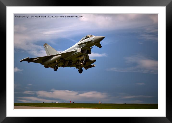 The Typhoon FGR.Mk 4 Framed Mounted Print by Tom McPherson
