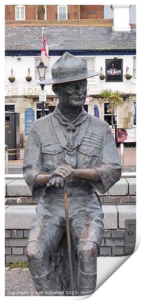 Baden Powell monument  Print by Les Schofield