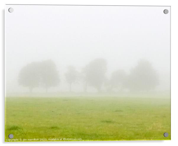 A Foggy Morning Acrylic by jim Hamilton
