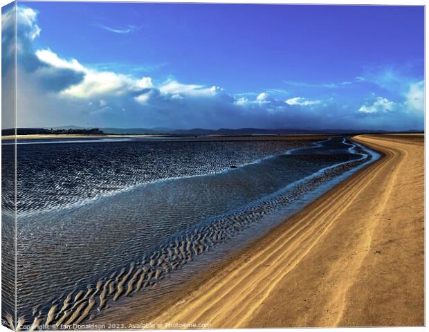 Line in the Sand Canvas Print by Ian Donaldson
