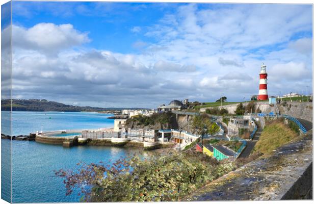 Plymouth Coast Canvas Print by Alison Chambers