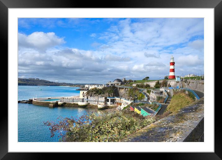 Plymouth Coast Framed Mounted Print by Alison Chambers