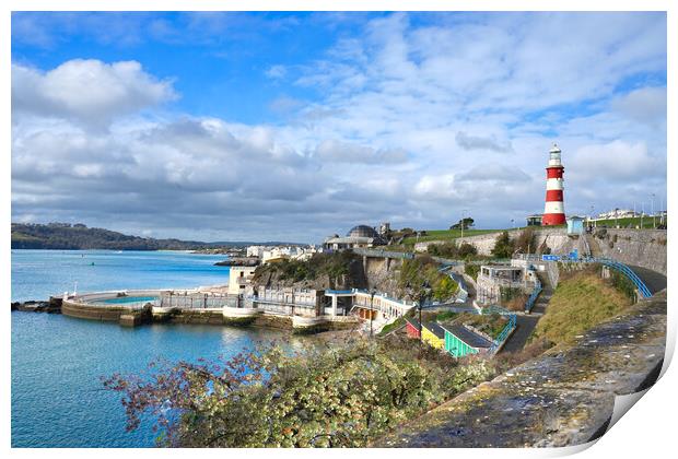Plymouth Coast Print by Alison Chambers