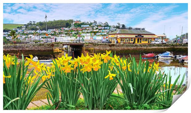 Dartmouth Daffodils  Print by Alison Chambers