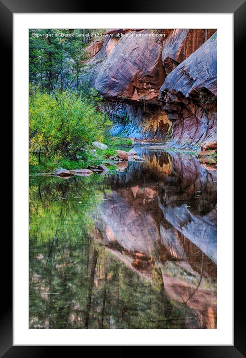 The Colours Of Oak Creek Canyon Framed Mounted Print by Derek Daniel