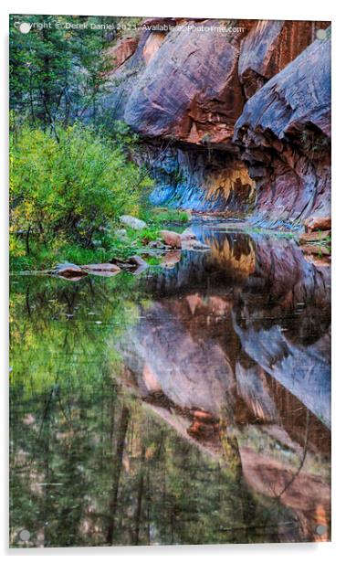 The Colours Of Oak Creek Canyon Acrylic by Derek Daniel