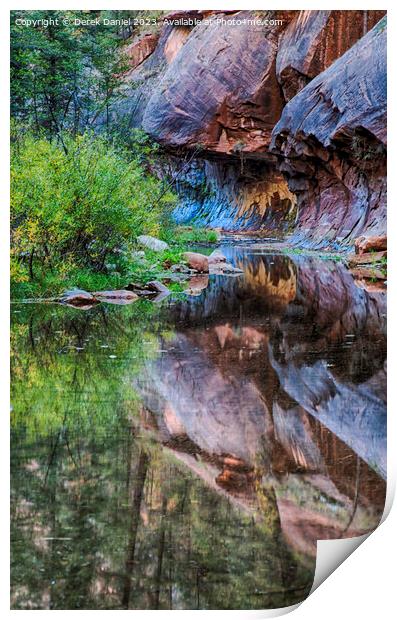 The Colours Of Oak Creek Canyon Print by Derek Daniel