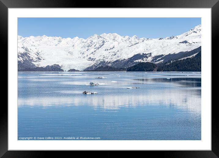 Yale Tidewater Glacier at the end of College Fjord, Alaska, USA Framed Mounted Print by Dave Collins