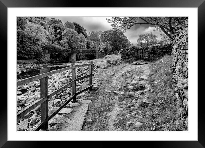 Yorkshire Dales Black and White Framed Mounted Print by Tim Hill