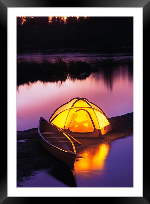 Romance at the lake Framed Mounted Print by Dave Reede