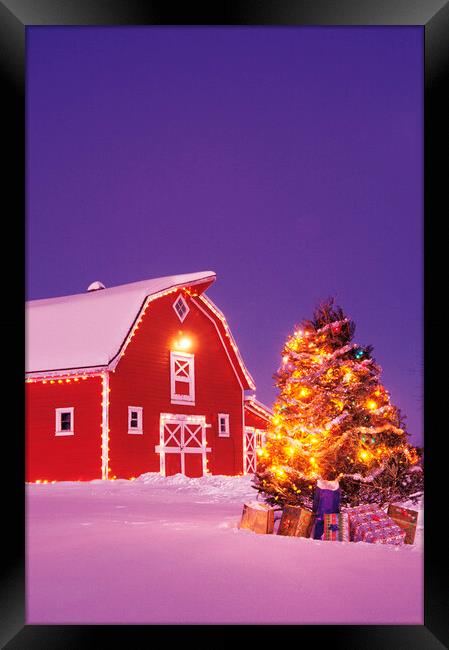 Rural Christmas Framed Print by Dave Reede