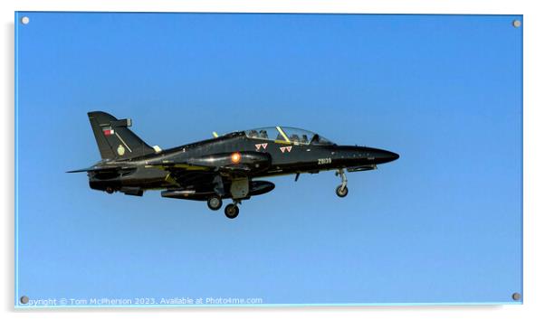 British Aerospace Hawk Mk167 ZB139 Acrylic by Tom McPherson