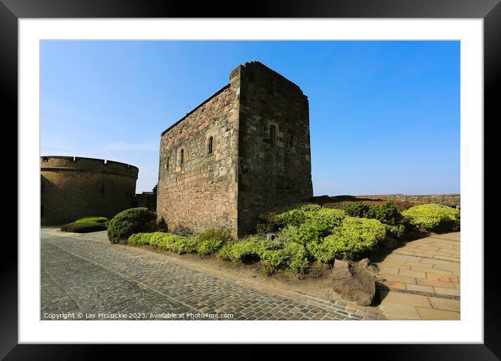 Edinburgh Castle Chapel in The Castle Framed Mounted Print by Les McLuckie