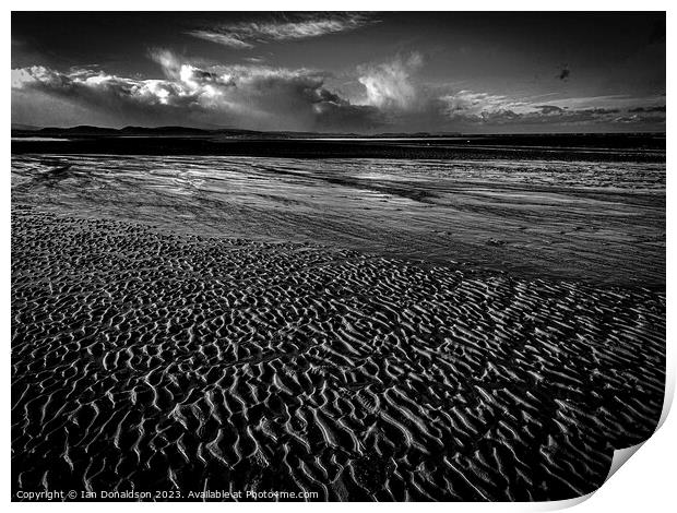 Sand Patterns Print by Ian Donaldson