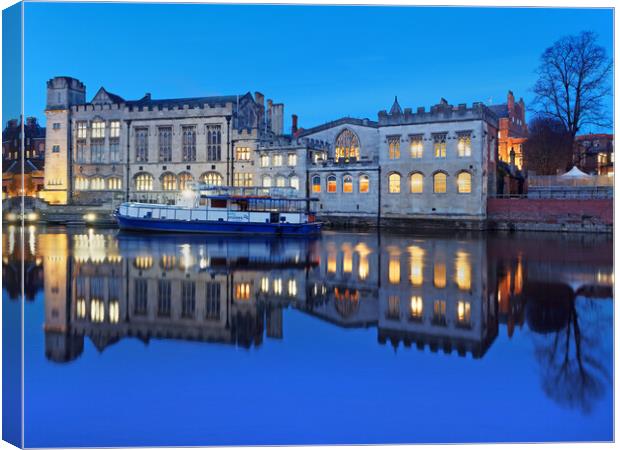 York Guildhall and River Ouse  Canvas Print by Darren Galpin
