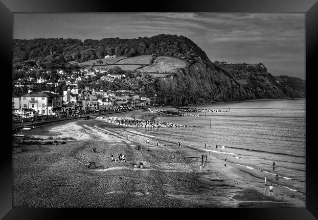 Sidmouth Seafront and Beach   Framed Print by Darren Galpin