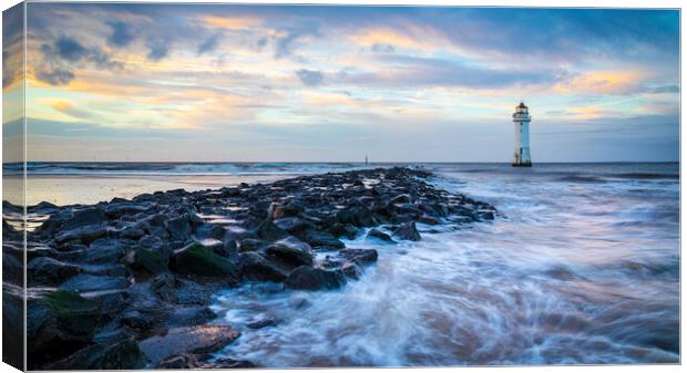 New Brighton Lighthouse AKA Perch Rock Canvas Print by Phil Durkin DPAGB BPE4