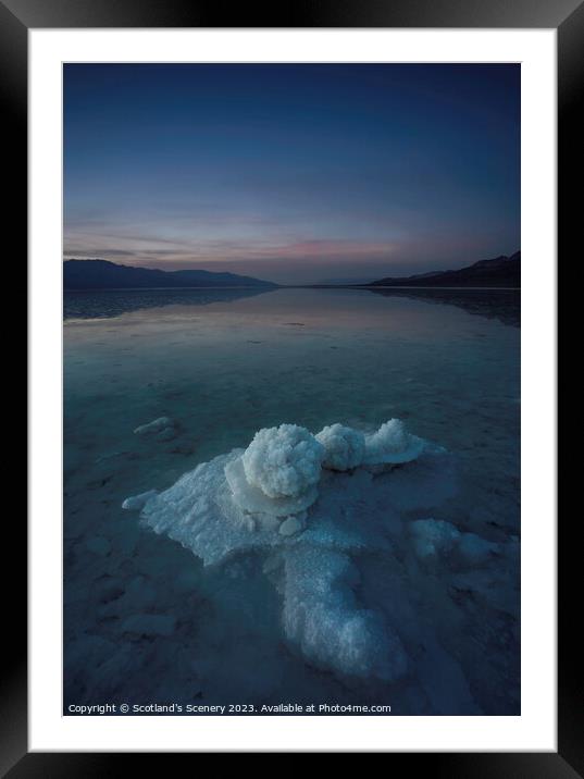 Bad water Basin, Death Valley Framed Mounted Print by Scotland's Scenery