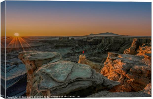 moonscape overlook, Utah Canvas Print by Scotland's Scenery