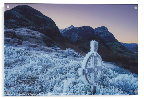Glencoe, Highlands, Scotland. Acrylic by Scotland's Scenery