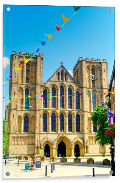Ripon Cathedral  Acrylic by Alison Chambers