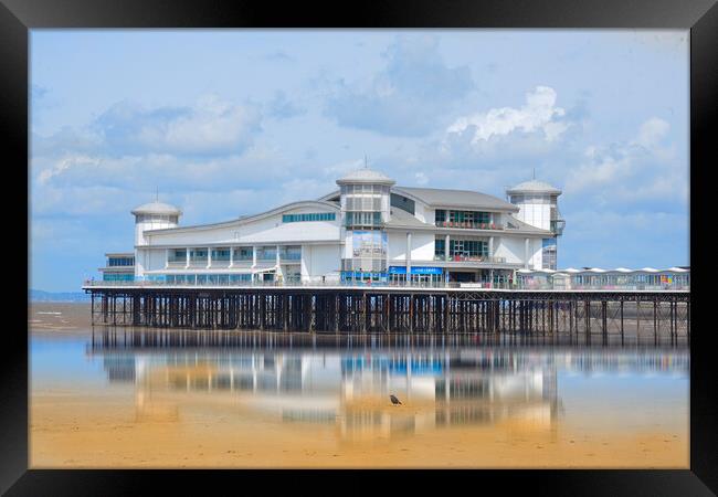 Grand Pier Weston Super Mare Framed Print by Alison Chambers