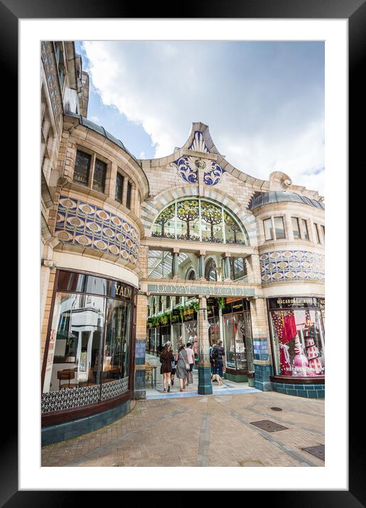 Royal Arcade in Norwich Framed Mounted Print by Jason Wells