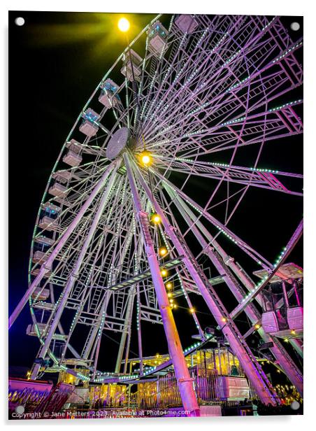 The Ferris Wheel Acrylic by Jane Metters
