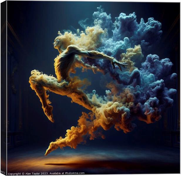 Smoke Dancer 004 Canvas Print by Alan Taylor