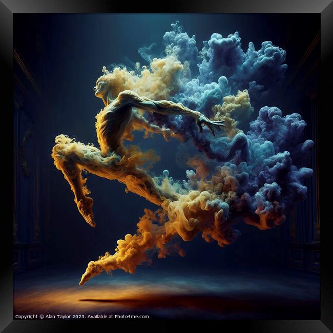 Smoke Dancer 004 Framed Print by Alan Taylor