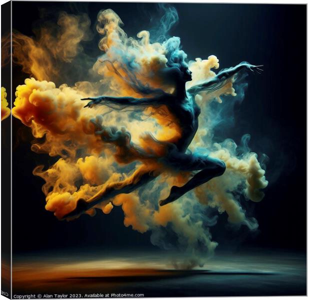 Smoke Dancer 002 Canvas Print by Alan Taylor