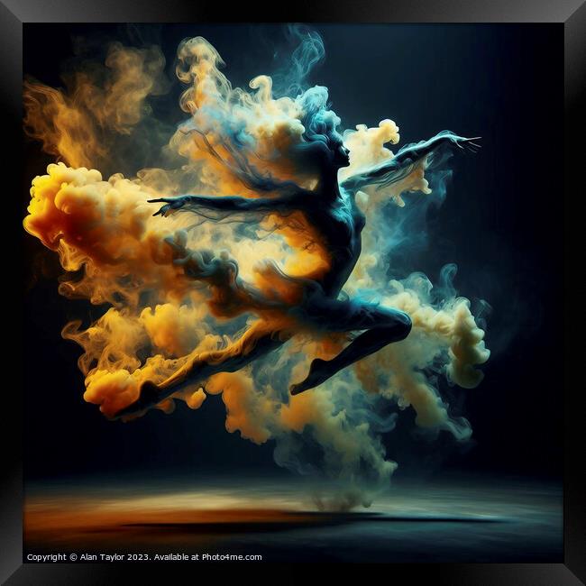 Smoke Dancer 002 Framed Print by Alan Taylor