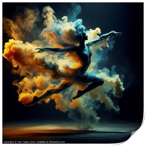 Smoke Dancer 002 Print by Alan Taylor