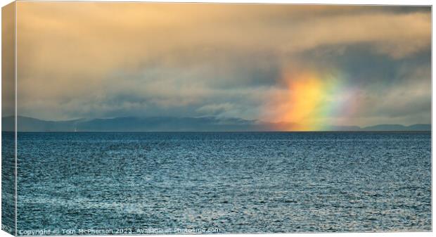 Firebow over Moray Firth Canvas Print by Tom McPherson