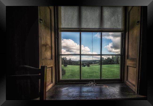 Through a window. Framed Print by Alan Matkin