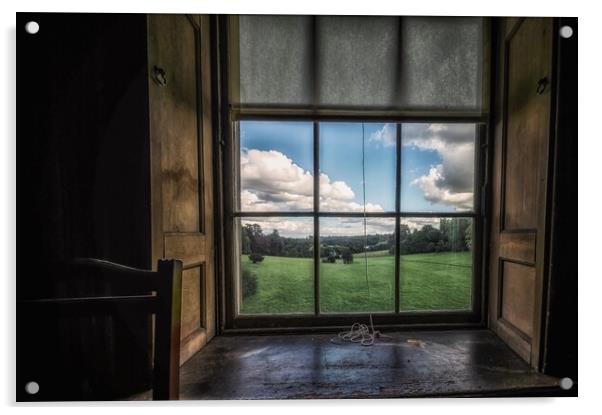Through a window. Acrylic by Alan Matkin