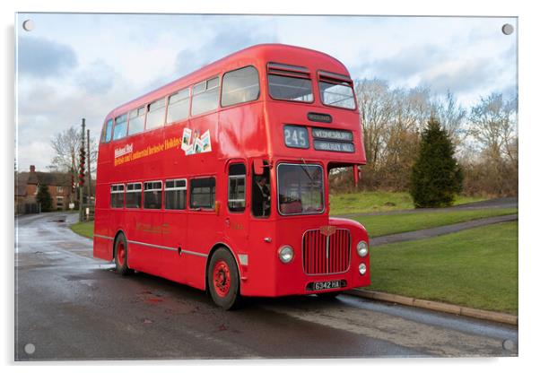 Double decker bus Acrylic by Alan Tunnicliffe