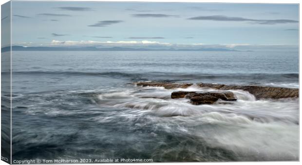 Serene Seascape on Moray Firth Canvas Print by Tom McPherson