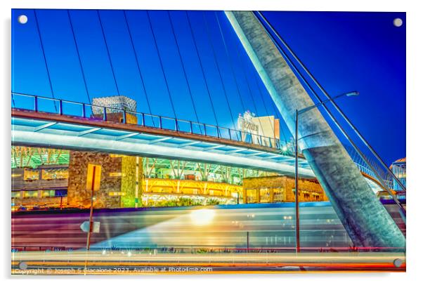 A Downtown Blur Acrylic by Joseph S Giacalone