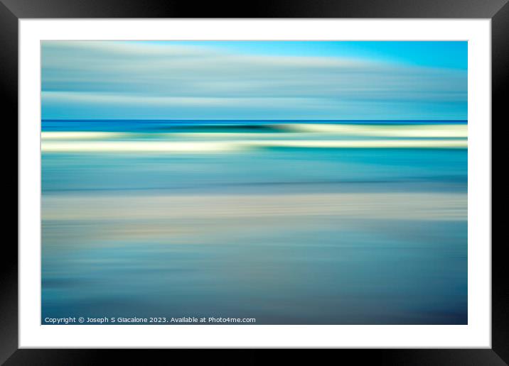 Soft Surf Abstract Framed Mounted Print by Joseph S Giacalone