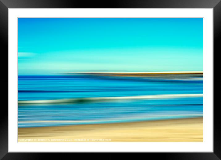 San Clemente Abstract Framed Mounted Print by Joseph S Giacalone