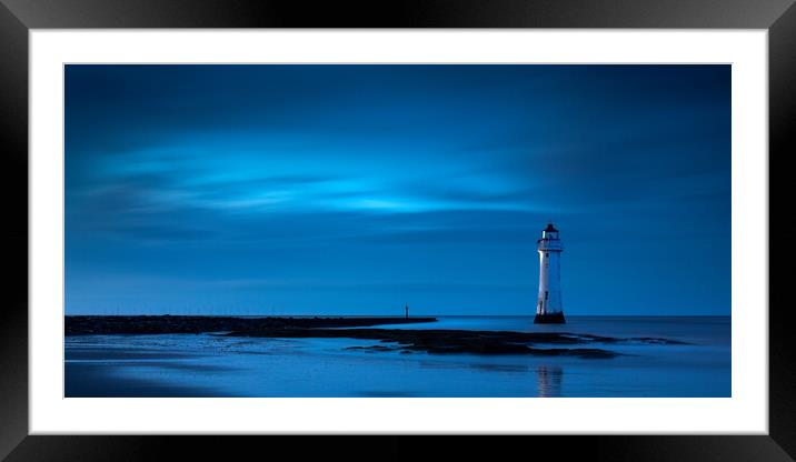 Blue In New Brighton Framed Mounted Print by Phil Durkin DPAGB BPE4
