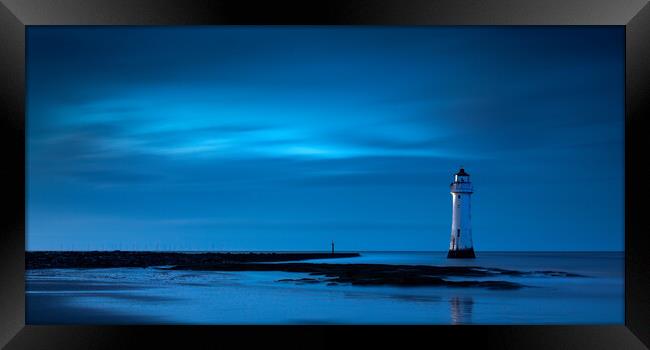 Blue In New Brighton Framed Print by Phil Durkin DPAGB BPE4