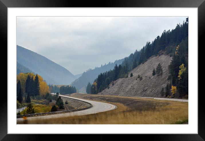 Mountains in the Fall Framed Mounted Print by patricia shade