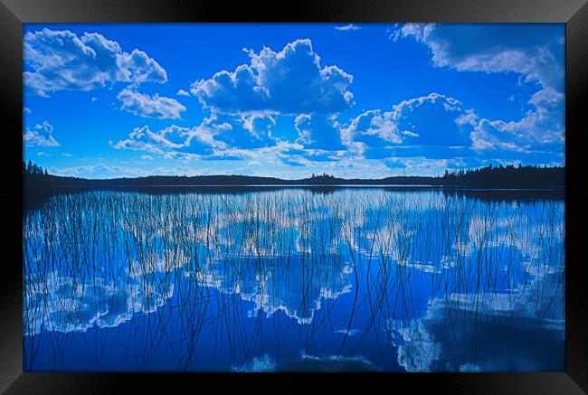 Beautiful Lake Framed Print by Dave Reede