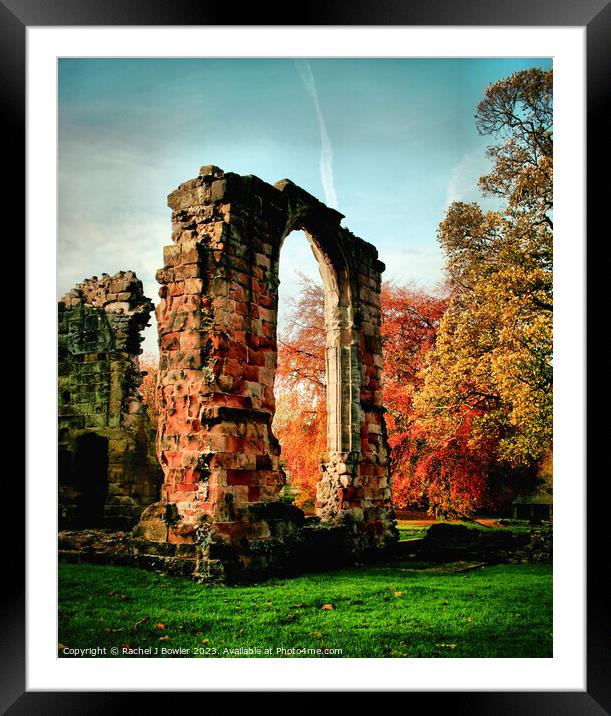 Priory Ruins Framed Mounted Print by RJ Bowler