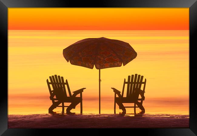 At the Beach Framed Print by Dave Reede